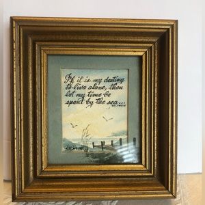 Vintage Artwork Beach See Ocean Themed